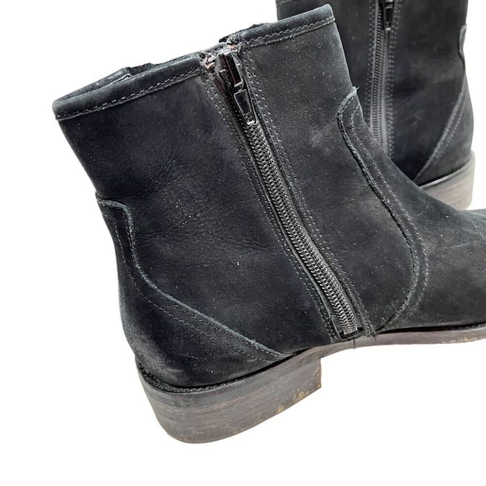 STEVE MADDEN CHANCES Genuine Leather Exposed Zipper Ankle Boots Booties sz 8 - Picture 13 of 16